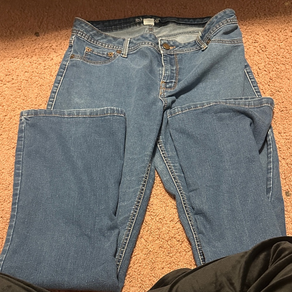 St. John's Bay Women's Boot Cut Jeans in Blue